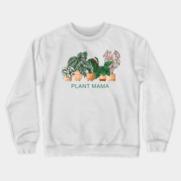 Plant Mama Crewneck Sweatshirt by Gush Art Studio 1